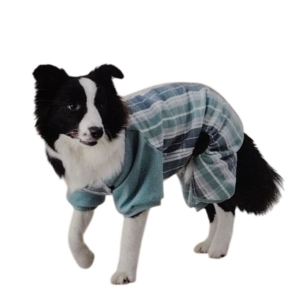 Koolaburra By UGG Xander Large Dog Pajamas With Green Plaid Design